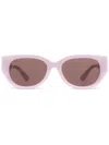 Gucci Logo-print Sunglasses In Pink