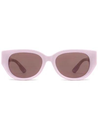 Gucci Logo-print Sunglasses In Pink