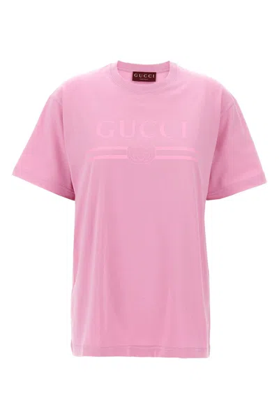 GUCCI GUCCI LOGO PRINT T-SHIRT