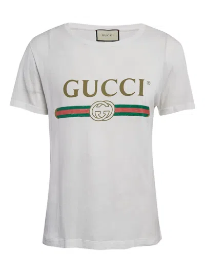 Pre-owned Gucci Logo-print T-shirt