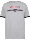 Gucci Logo-print T-shirt In Grey