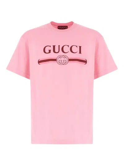 Gucci Pink Cotton T-shirt