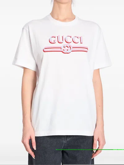 Gucci Womens Sunlight Mix Brand-print Relaxed-fit Cotton-jersey T-shirt