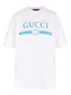 Gucci Logo Short Sleeve Crew Neck T-shirt In White