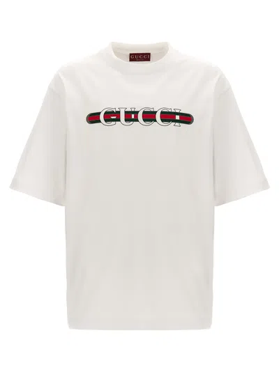 Gucci Men Cotton Jersey T-shirt With Print In White