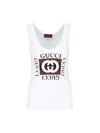 Gucci Interlocking G-print Cotton Top In White