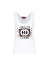 Gucci Interlocking G-print Cotton Top In White Brown Mc