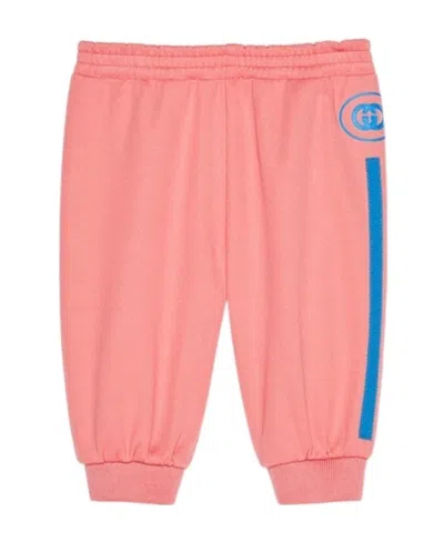 Gucci Logo-print Track Pants In Pink