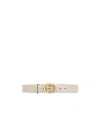 Gucci Logo Printed Belt In Nude