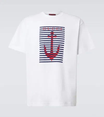 Gucci Logo Printed Cotton Jersey T-shirt