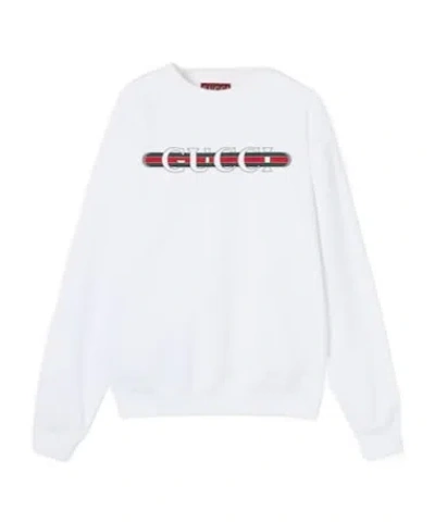 Gucci Cotton Jersey Sweatshirt With Print In White