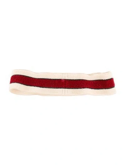 Pre-owned Gucci Logo Printed Headband In Neutral