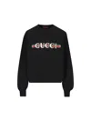 GUCCI GUCCI LOGO PRINTED JERSEY SWEATSHIRT