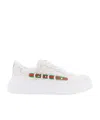 Gucci Demetra Sneakers With Oversize Rubber Sole In White