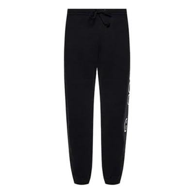 Gucci Logo Printing Casual Sports Pants Black