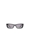 Gucci Logo Rectangular Sunglasses In Black