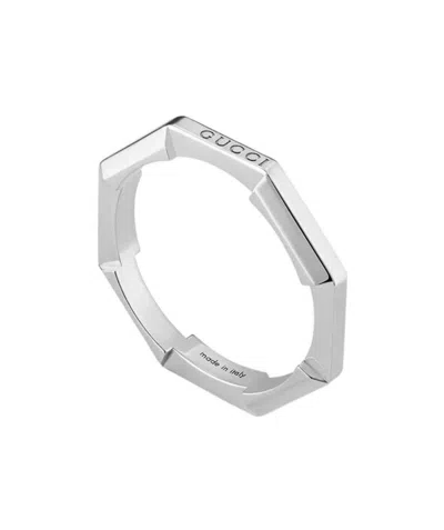 Gucci Logo Ring In Gray
