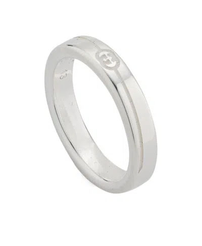 Gucci Logo Ring In Gray