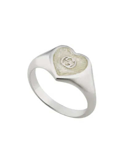 Gucci Logo Ring In White
