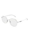 Gucci Logo Round-frame Glasses In Gold