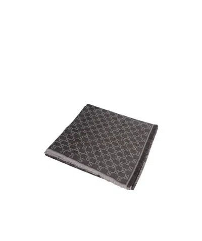 Gucci Logo Scarf In Black