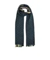 Gucci Logo Scarf In Black
