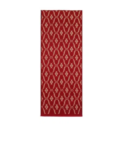 Gucci Logo Scarf In Red
