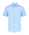 Gucci Logo Shirt In Blue