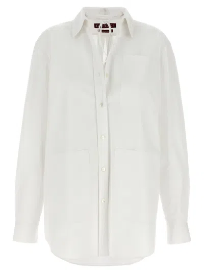 Gucci Logo Shirt Shirt And Blouse White In Neutral