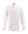 Gucci Long Sleeve Linen Polo Shirt With Chest Pocket In White