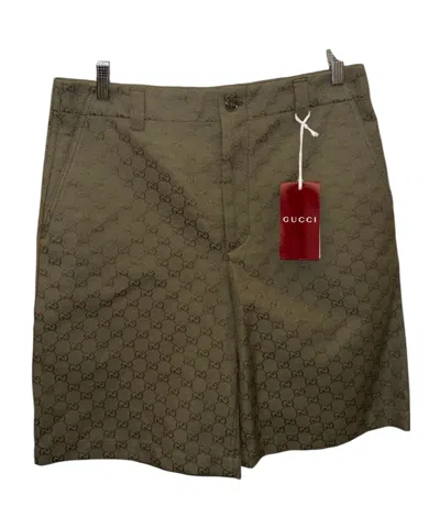 Gucci Logo Shorts In Green