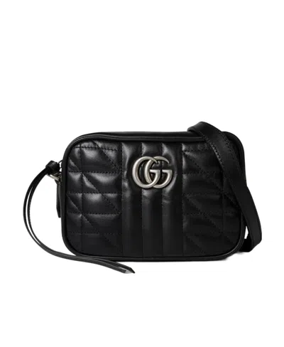 Gucci Logo Shoulder Bag In Black