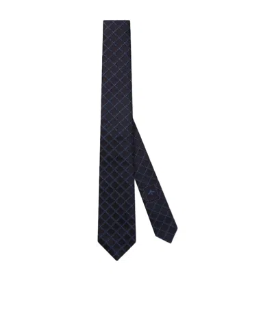 Gucci Logo Silk Jacquard Tie In Black