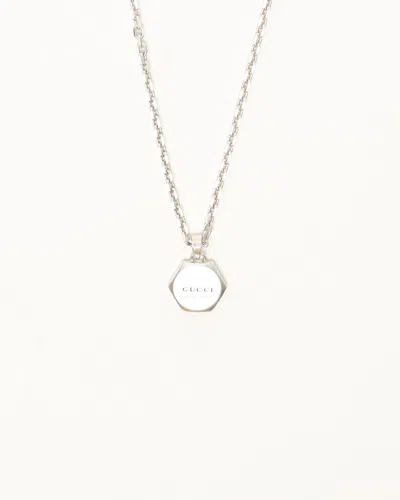 Gucci Logo Silver Chain Necklace