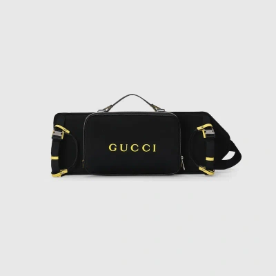 Gucci Logo Skateboard Holder In Black