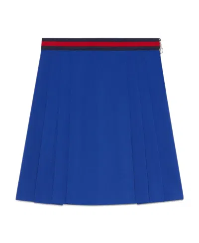 Gucci Logo Skirt In Blue