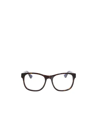 Gucci Logo Square Frame Flat Mirror In Black