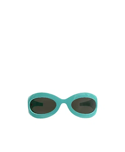 Gucci Logo Square Tinted Sunglasses In Green