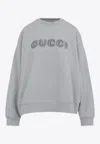 Gucci Sweatshirt Grey Cotton Dropped Shoulders In Gray
