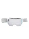 Gucci Logo-strap Goggles In Gray