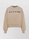Gucci Caramel-coloured Sweatshirt With Printed Logo