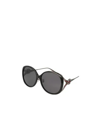 Gucci Logo Sunglasses In Gray