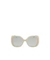 Gucci Logo Sunglasses In Gray