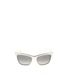 Gucci Logo Sunglasses In White