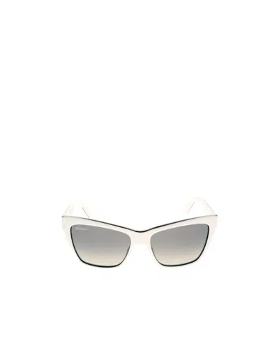 Gucci Logo Sunglasses In White