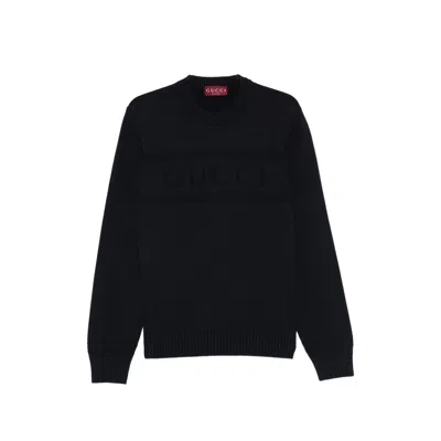 Gucci Logo Sweater In Blue