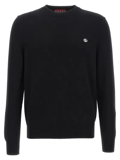 Gucci Logo Jumper Jumpers And Cardigans Black