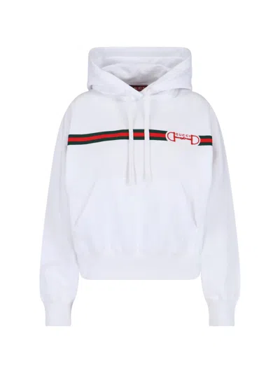 Gucci Logo Sweatshirt In White