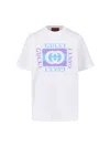 Gucci Women Logo Cotton T-shirt In White