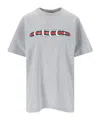 Gucci Cotton Jersey T-shirt With Print In Gray